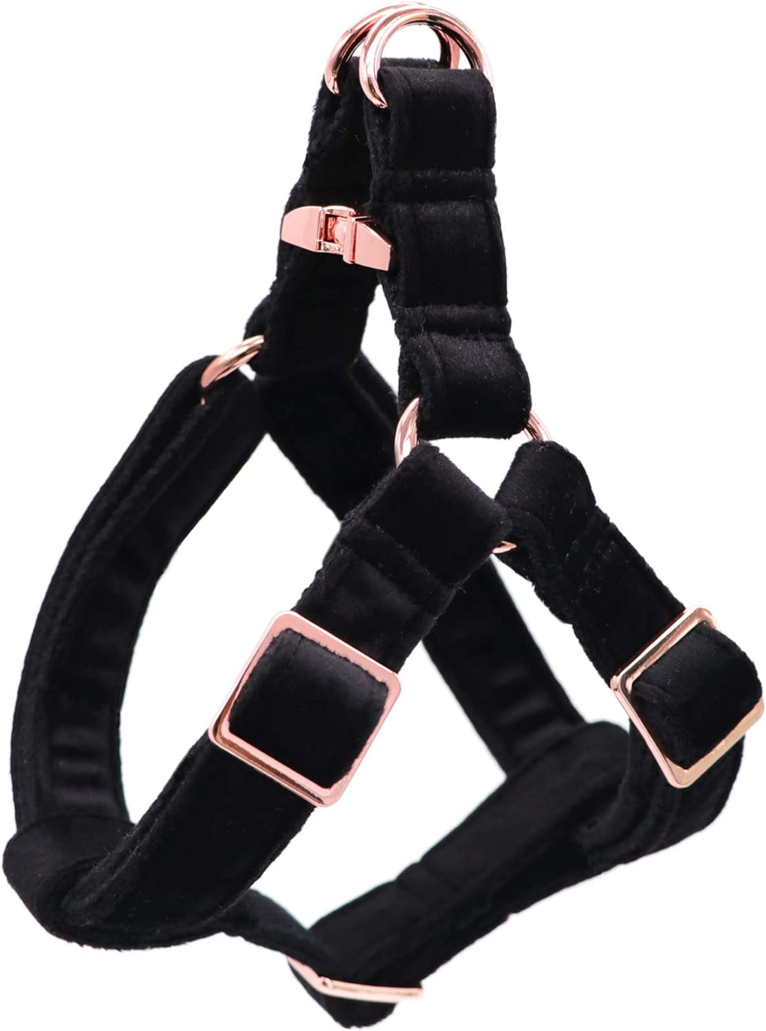 Velvet Dog Halter Harness – No-Pull, Adjustable Harness for Small, Medium & Large Dogs – Soft, Comfortable, and Secure Fit for Walking and Training/ Real Petential
