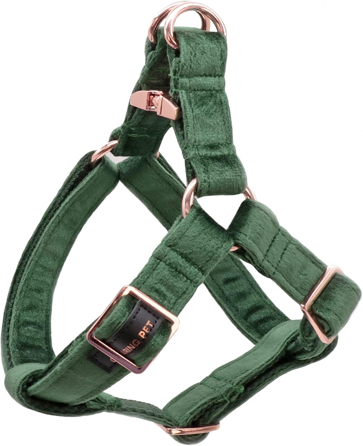 Velvet Dog Halter Harness – No-Pull, Adjustable Harness for Small, Medium & Large Dogs – Soft, Comfortable, and Secure Fit for Walking and Training/ Real Petential