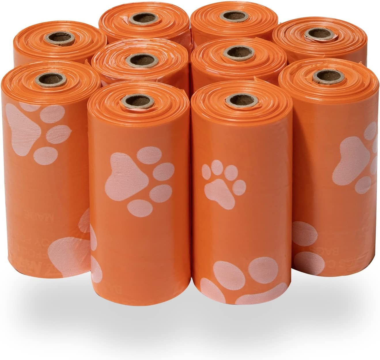 Dog Poop Bags (240 Count) – Leak-Proof, Tear-Resistant Waste Bags for Outdoor Walks & Travel – Heavy-Duty, Thick Plastic with Blue Stripes – Convenient Roll Replacements for Puppies & Dogs/ Real Petential