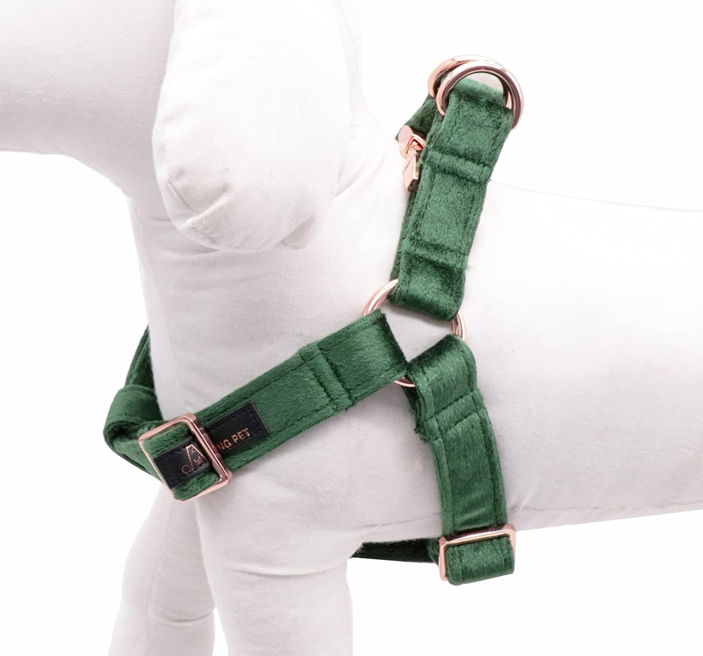 Velvet Dog Halter Harness – No-Pull, Adjustable Harness for Small, Medium & Large Dogs – Soft, Comfortable, and Secure Fit for Walking and Training/ Real Petential