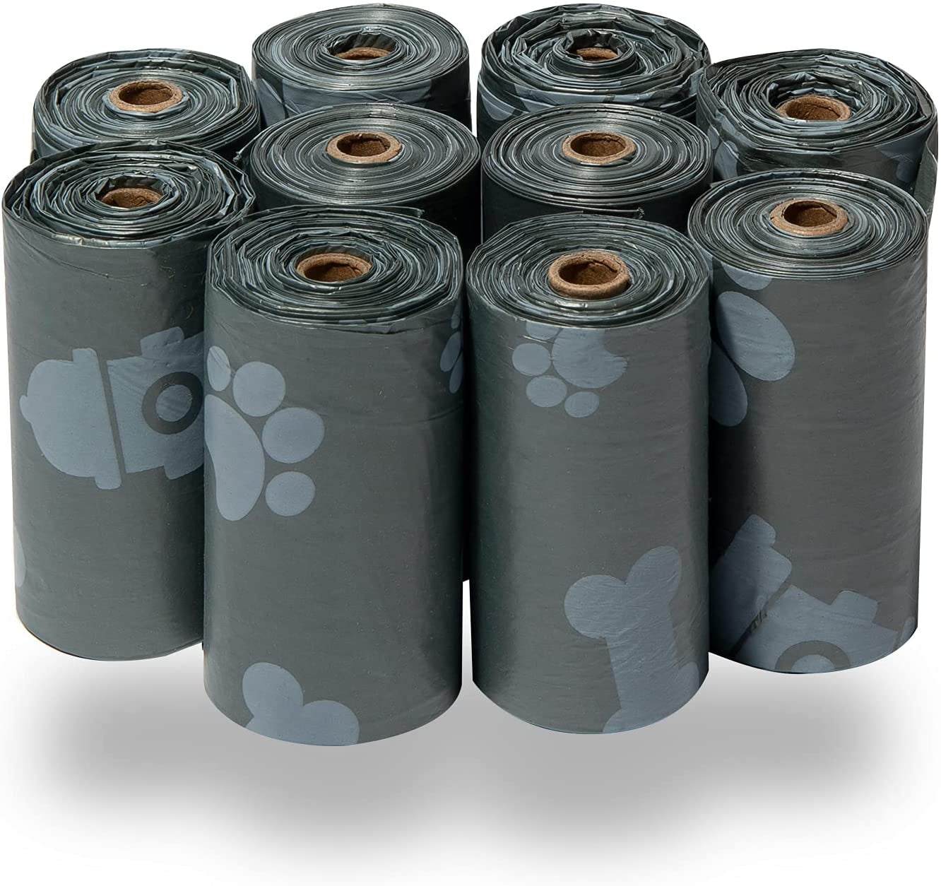 Dog Poop Bags (240 Count) – Leak-Proof, Tear-Resistant Waste Bags for Outdoor Walks & Travel – Heavy-Duty, Thick Plastic with Blue Stripes – Convenient Roll Replacements for Puppies & Dogs/ Real Petential