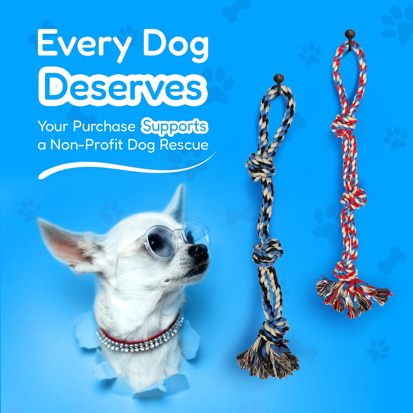 4-Pack Dog Toy Set for Large Dogs – Durable Ropes & Ball for Aggressive Chewers – Heavy-Duty Chew Toys for Strong Dogs/ Real Petential