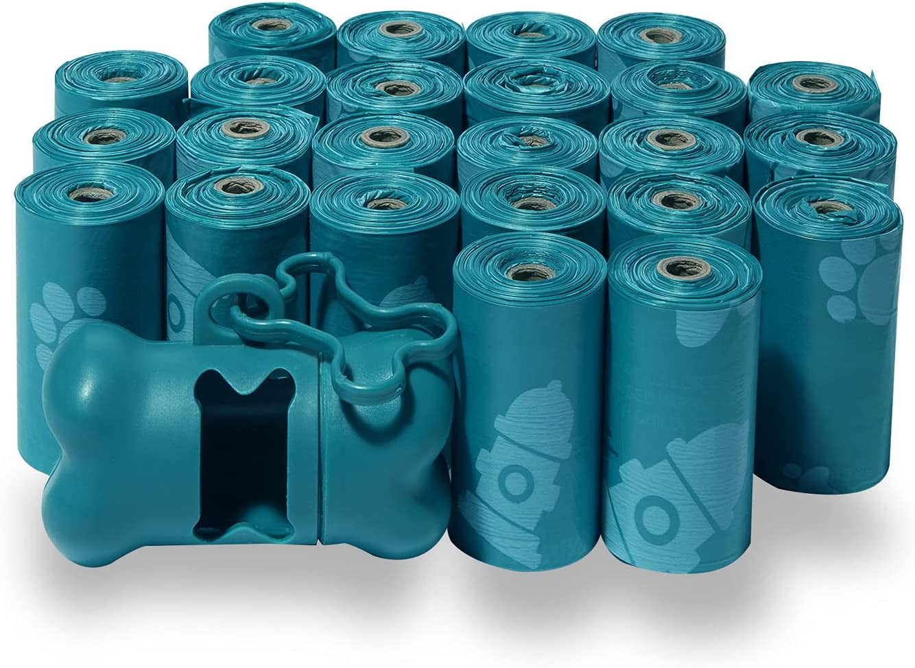 Dog Poop Bags (240 Count) – Leak-Proof, Tear-Resistant Waste Bags for Outdoor Walks & Travel – Heavy-Duty, Thick Plastic with Blue Stripes – Convenient Roll Replacements for Puppies & Dogs/ Real Petential