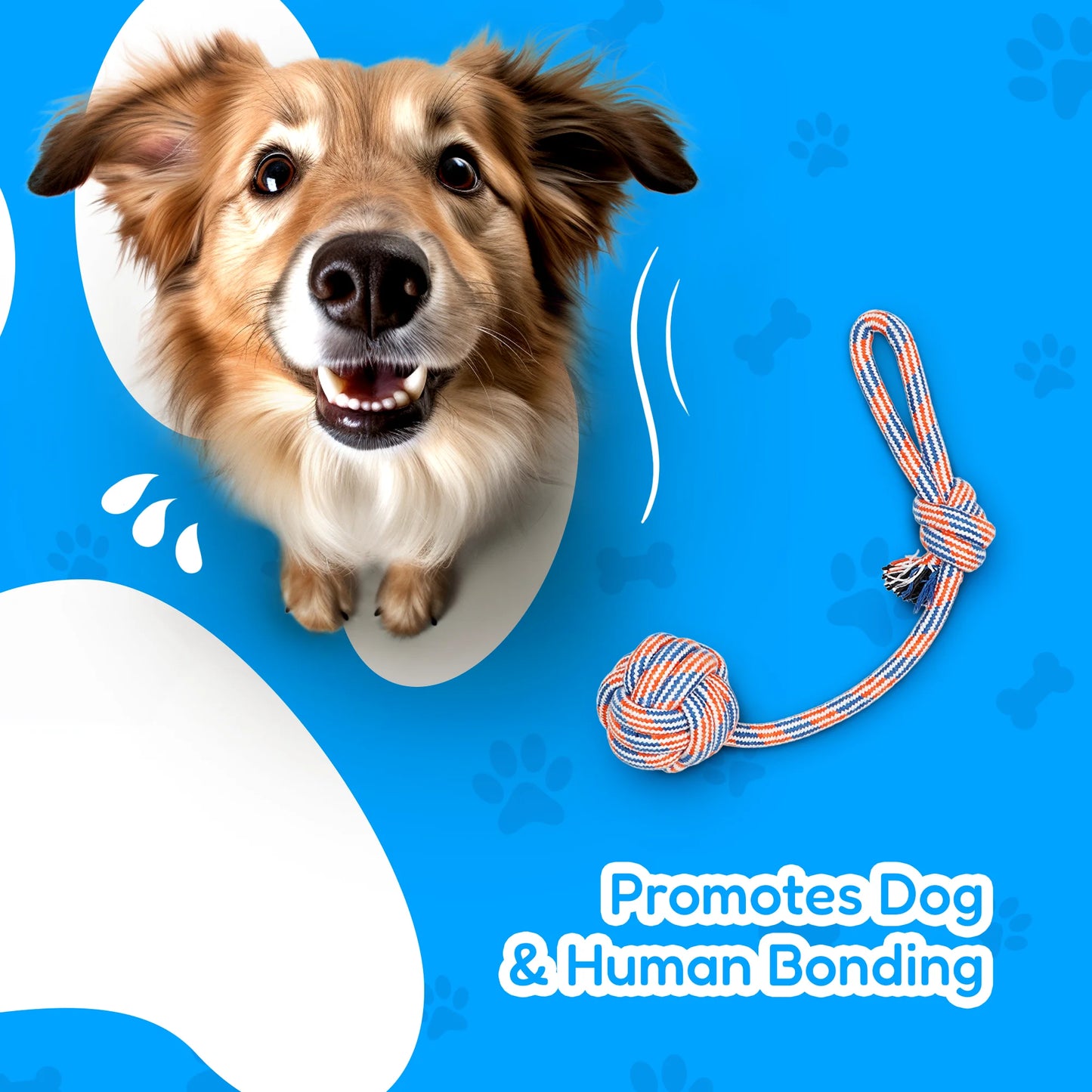 4-Pack Dog Toy Set for Large Dogs – Durable Ropes & Ball for Aggressive Chewers – Heavy-Duty Chew Toys for Strong Dogs/ Real Petential