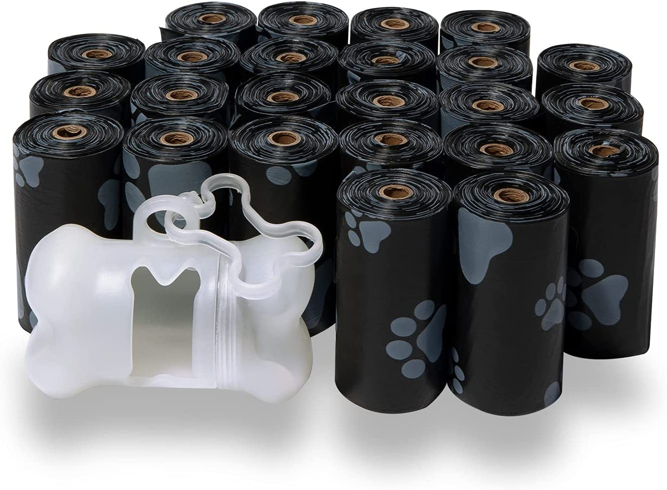 Dog Poop Bags (240 Count) – Leak-Proof, Tear-Resistant Waste Bags for Outdoor Walks & Travel – Heavy-Duty, Thick Plastic with Blue Stripes – Convenient Roll Replacements for Puppies & Dogs/ Real Petential