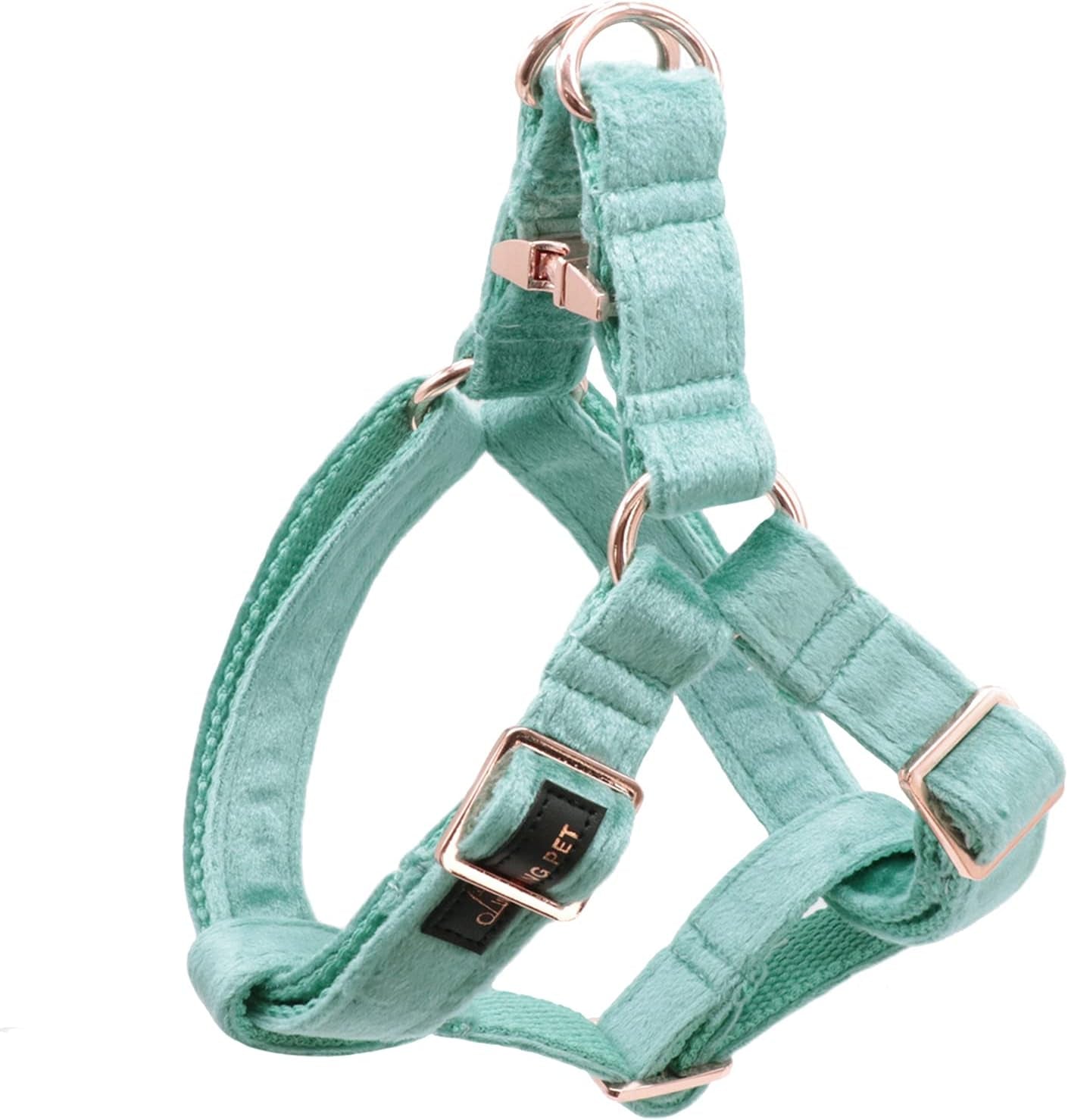 Velvet Dog Halter Harness – No-Pull, Adjustable Harness for Small, Medium & Large Dogs – Soft, Comfortable, and Secure Fit for Walking and Training/ Real Petential