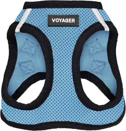 Voyager Step-In Air Dog Harness – No-Pull, Reflective Mesh Vest for Small & Medium Dogs & Cats – Secure Fit with Hook & Loop, Buckle & Double D-Rings – All-Weather, Fuchsia (Size S)/ Real Petential     