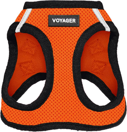 Voyager Step-In Air Dog Harness – No-Pull, Reflective Mesh Vest for Small & Medium Dogs & Cats – Secure Fit with Hook & Loop, Buckle & Double D-Rings – All-Weather, Fuchsia (Size S)/ Real Petential     