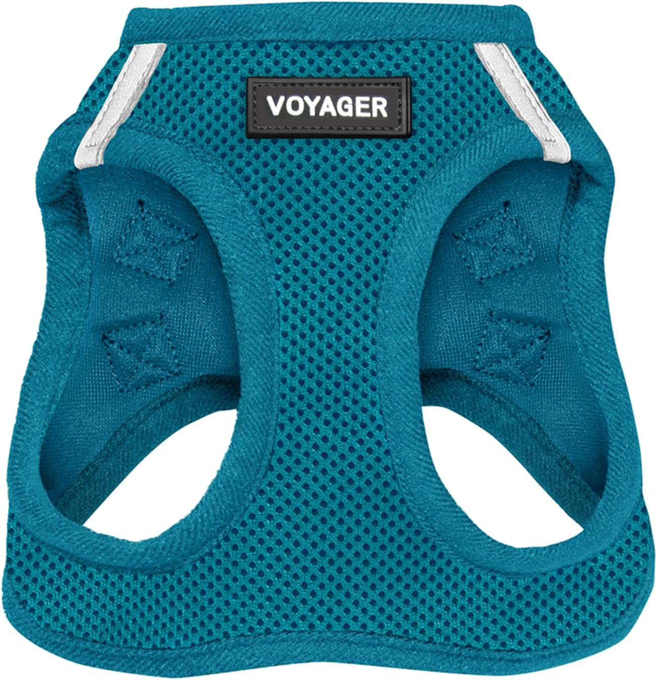 Voyager Step-In Air Dog Harness – No-Pull, Reflective Mesh Vest for Small & Medium Dogs & Cats – Secure Fit with Hook & Loop, Buckle & Double D-Rings – All-Weather, Fuchsia (Size S)/ Real Petential     