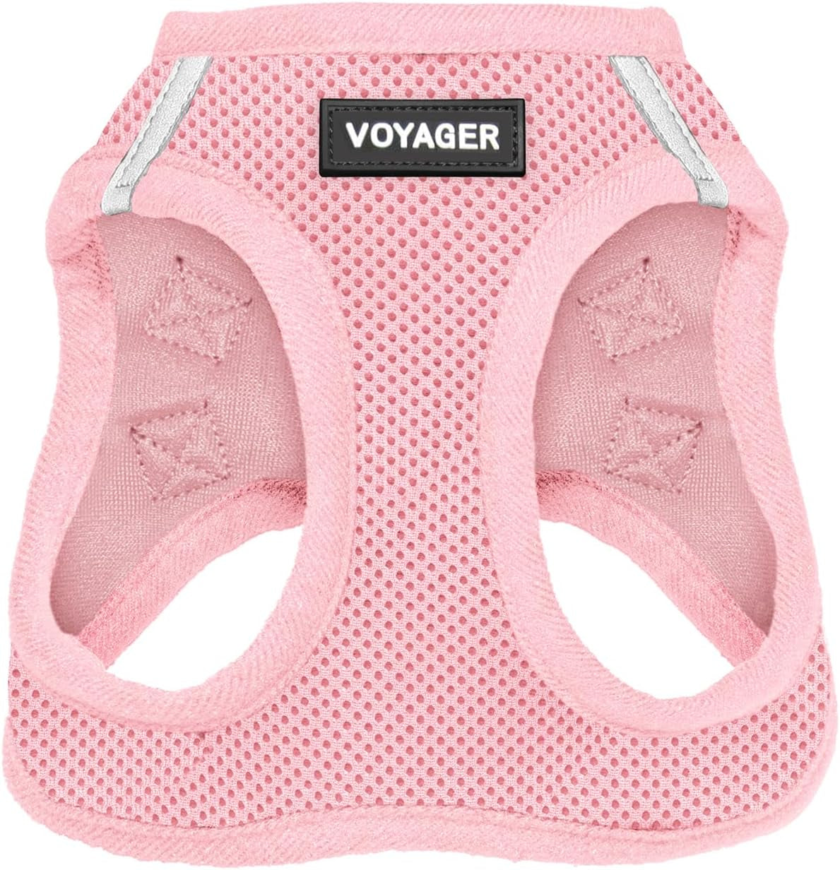 Voyager Step-In Air Dog Harness – No-Pull, Reflective Mesh Vest for Small & Medium Dogs & Cats – Secure Fit with Hook & Loop, Buckle & Double D-Rings – All-Weather, Fuchsia (Size S)/ Real Petential     