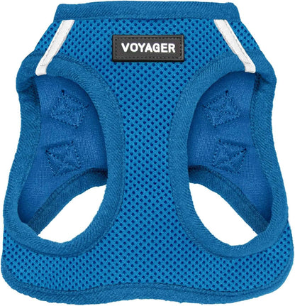 Voyager Step-In Air Dog Harness – No-Pull, Reflective Mesh Vest for Small & Medium Dogs & Cats – Secure Fit with Hook & Loop, Buckle & Double D-Rings – All-Weather, Fuchsia (Size S)/ Real Petential     