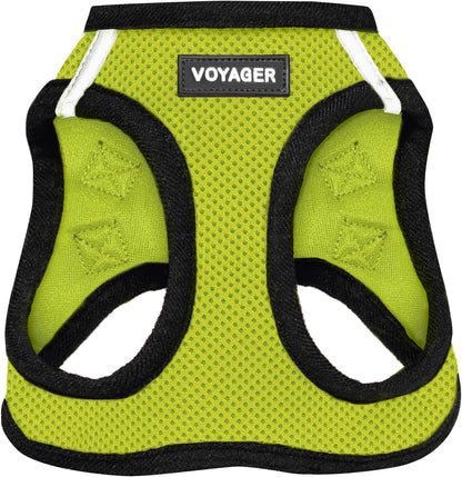 Voyager Step-In Air Dog Harness – No-Pull, Reflective Mesh Vest for Small & Medium Dogs & Cats – Secure Fit with Hook & Loop, Buckle & Double D-Rings – All-Weather, Fuchsia (Size S)/ Real Petential     