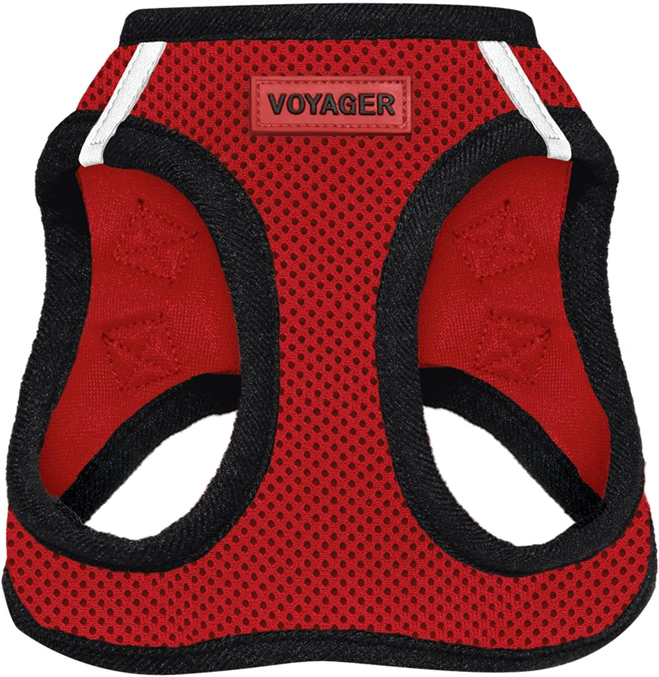 Voyager Step-In Air Dog Harness – No-Pull, Reflective Mesh Vest for Small & Medium Dogs & Cats – Secure Fit with Hook & Loop, Buckle & Double D-Rings – All-Weather, Fuchsia (Size S)/ Real Petential     