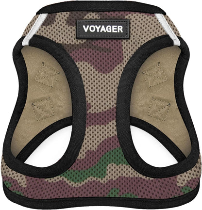 Voyager Step-In Air Dog Harness – No-Pull, Reflective Mesh Vest for Small & Medium Dogs & Cats – Secure Fit with Hook & Loop, Buckle & Double D-Rings – All-Weather, Fuchsia (Size S)/ Real Petential     