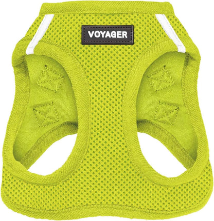 Voyager Step-In Air Dog Harness – No-Pull, Reflective Mesh Vest for Small & Medium Dogs & Cats – Secure Fit with Hook & Loop, Buckle & Double D-Rings – All-Weather, Fuchsia (Size S)/ Real Petential     
