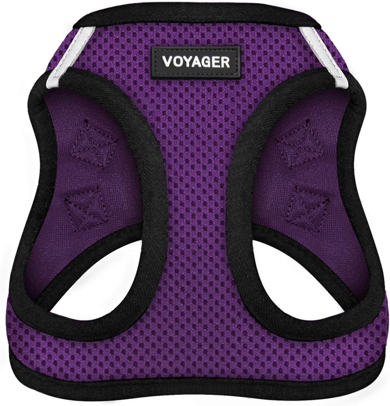 Voyager Step-In Air Dog Harness – No-Pull, Reflective Mesh Vest for Small & Medium Dogs & Cats – Secure Fit with Hook & Loop, Buckle & Double D-Rings – All-Weather, Fuchsia (Size S)/ Real Petential     